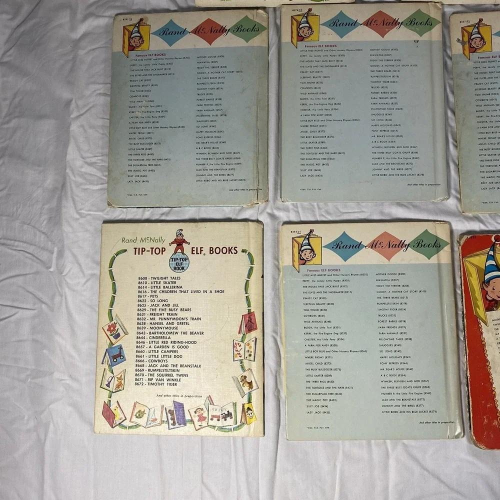 Vintage Rand McNally ELF Books – Lot of 8 (1950s / Early 1960s)